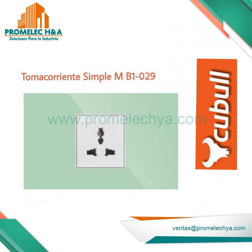 TOMACORRIENTE SIMPLE B1 VERDE CUBULL