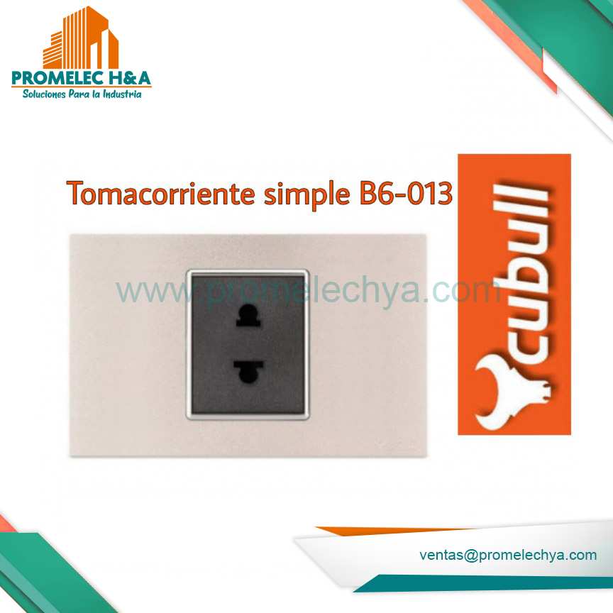 TOMACORRIENTE SIMPLE B6 ROSADO CUBULL