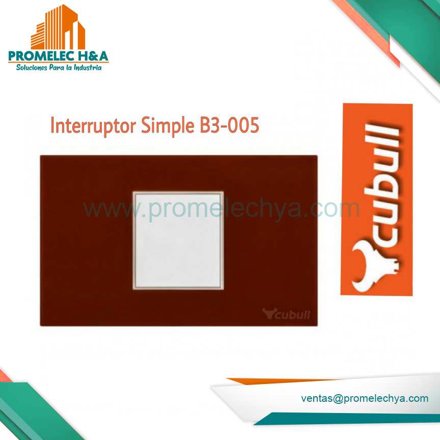 INTERRUPTOR SIMPLE B3 GUINDA CUBULL