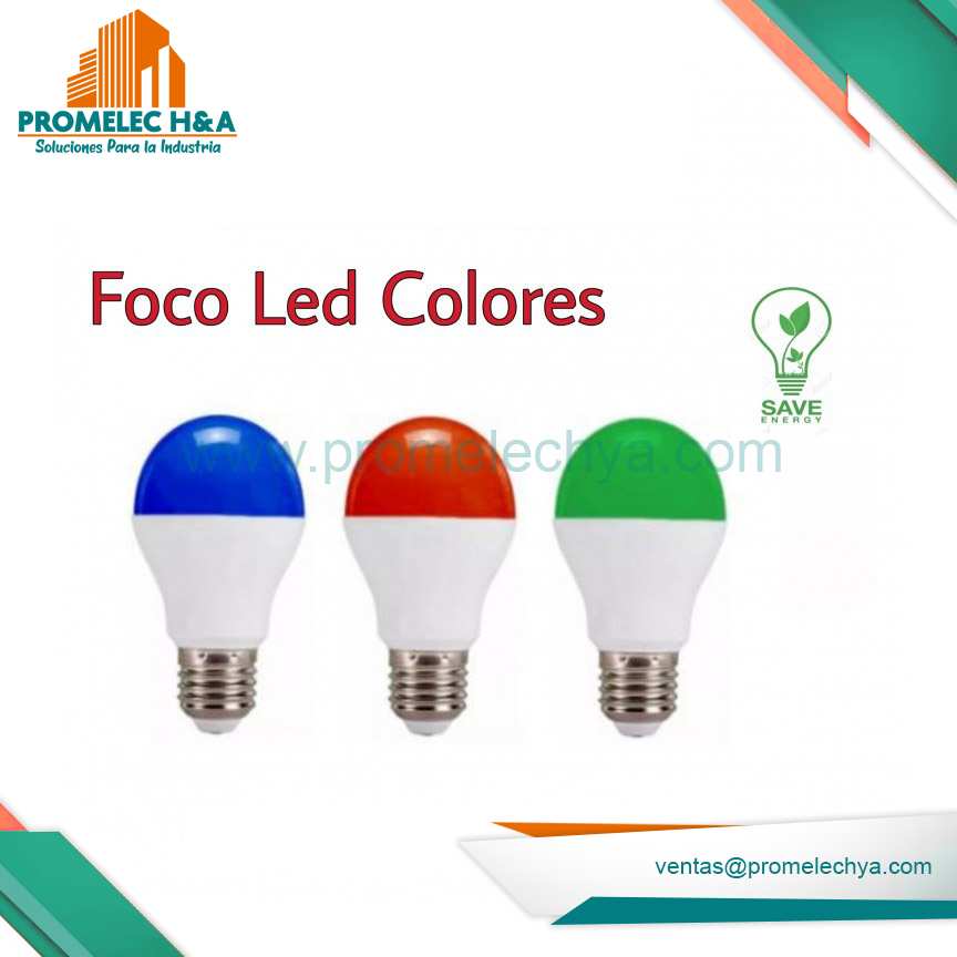 FOCO LED BOLA COLORES