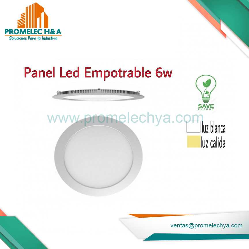 PANEL LED EMPOTRABLE 6W