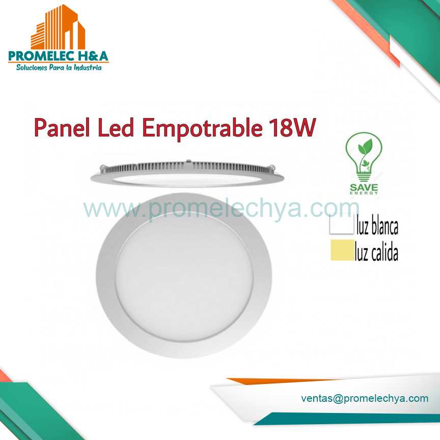 PANEL LED EMPOTRABLE 18W