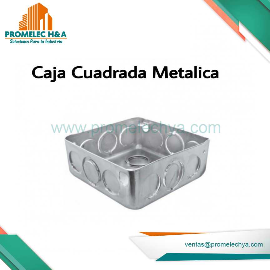 CAJA CUADRADA METALICA 4X2´´