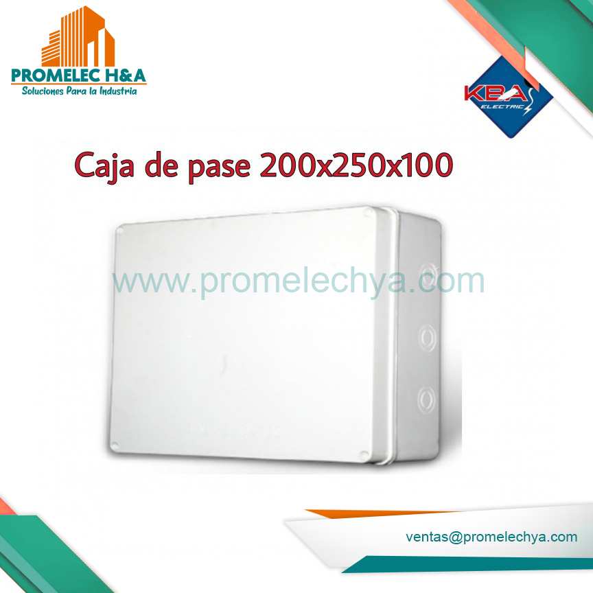 CAJA DE PASE PVC 200X250X100