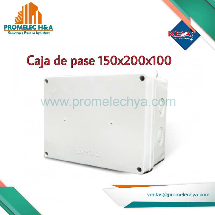 CAJA DE PASE PVC 150x200x100