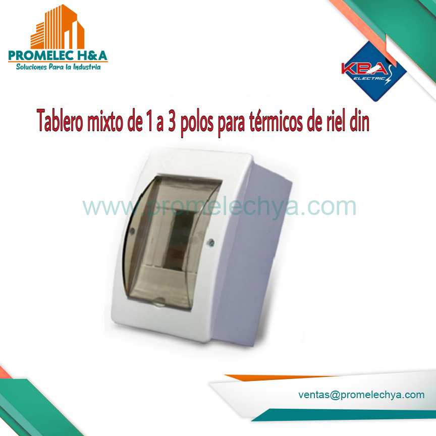 TABLERO EMPOTRABLE 1 A 3 POLOS