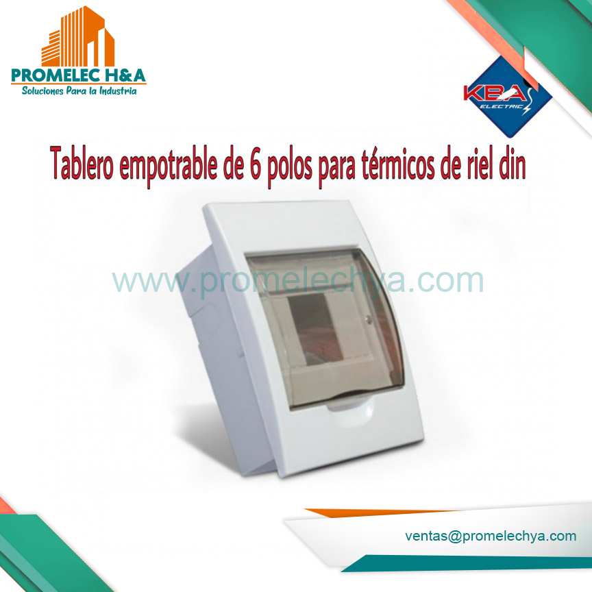 TABLERO EMPOTRABLE 2 A 6 POLOS