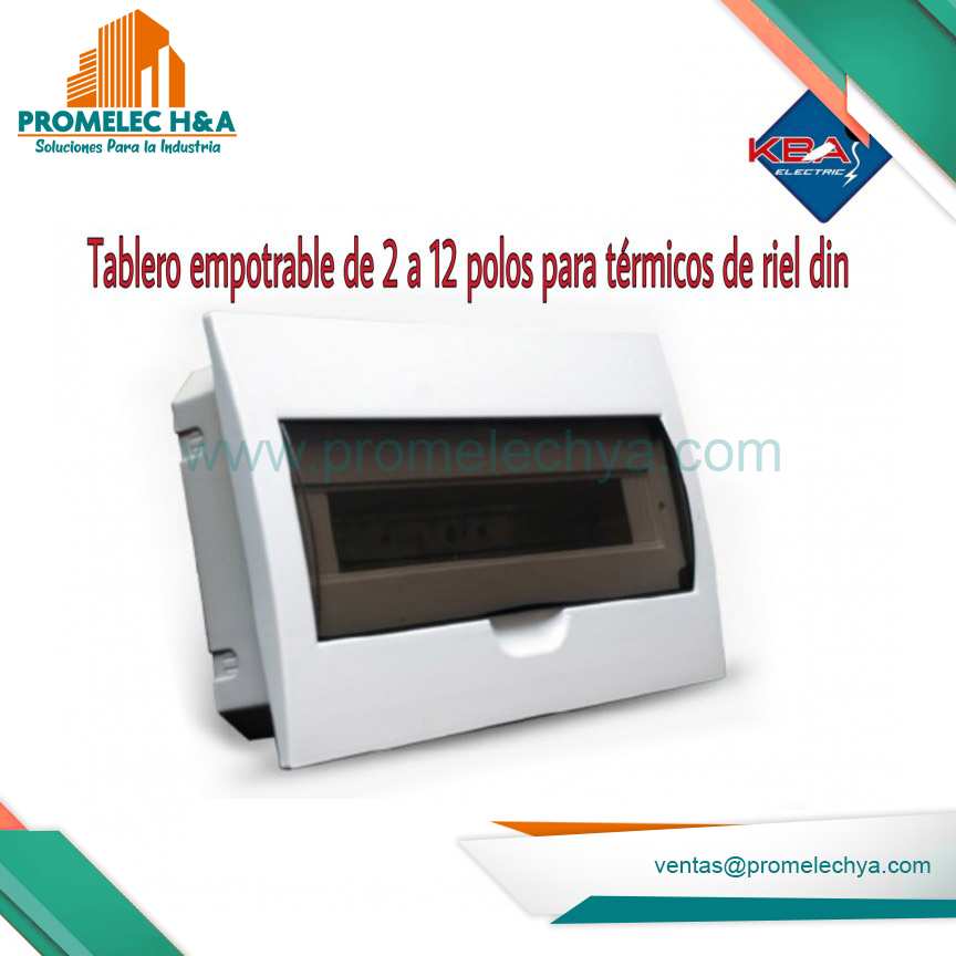 TABLERO EMPOTRABLE 2 A 12 POLOS