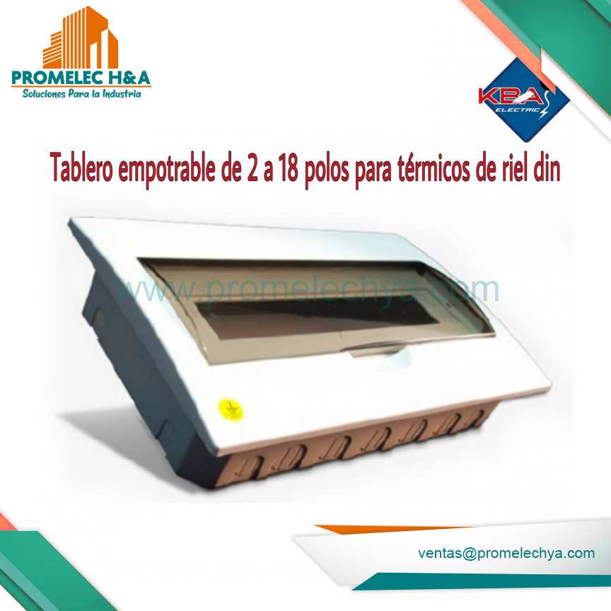 TABLERO EMPOTRABLE 18 POLOS