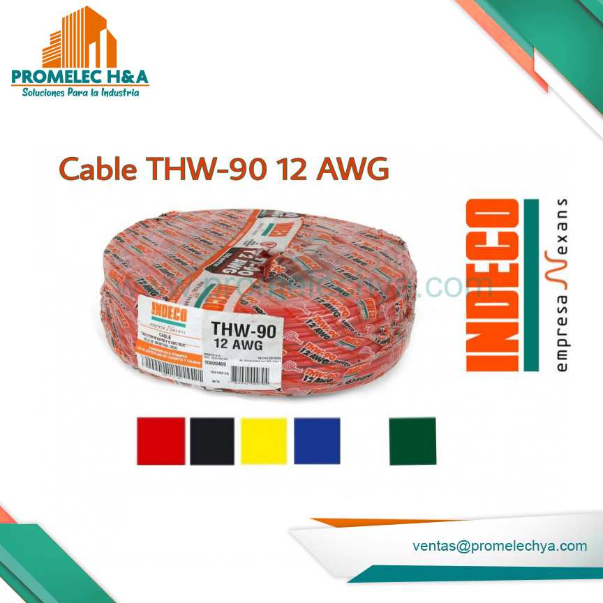 CABLE THW-90 12 AWG