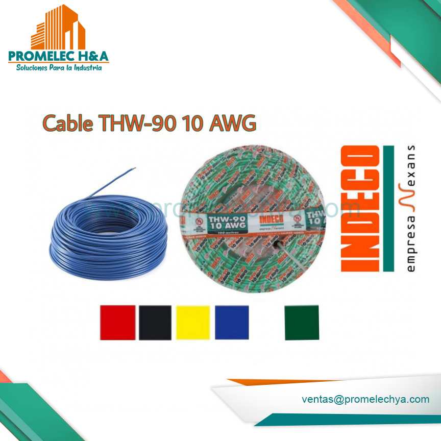 CABLE THW-90 10 AWG