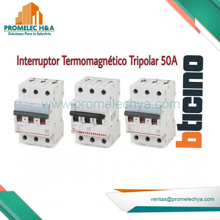 INTERRUPTOR TERMOMAGNÉTICOS TRIPOLAR 50 A