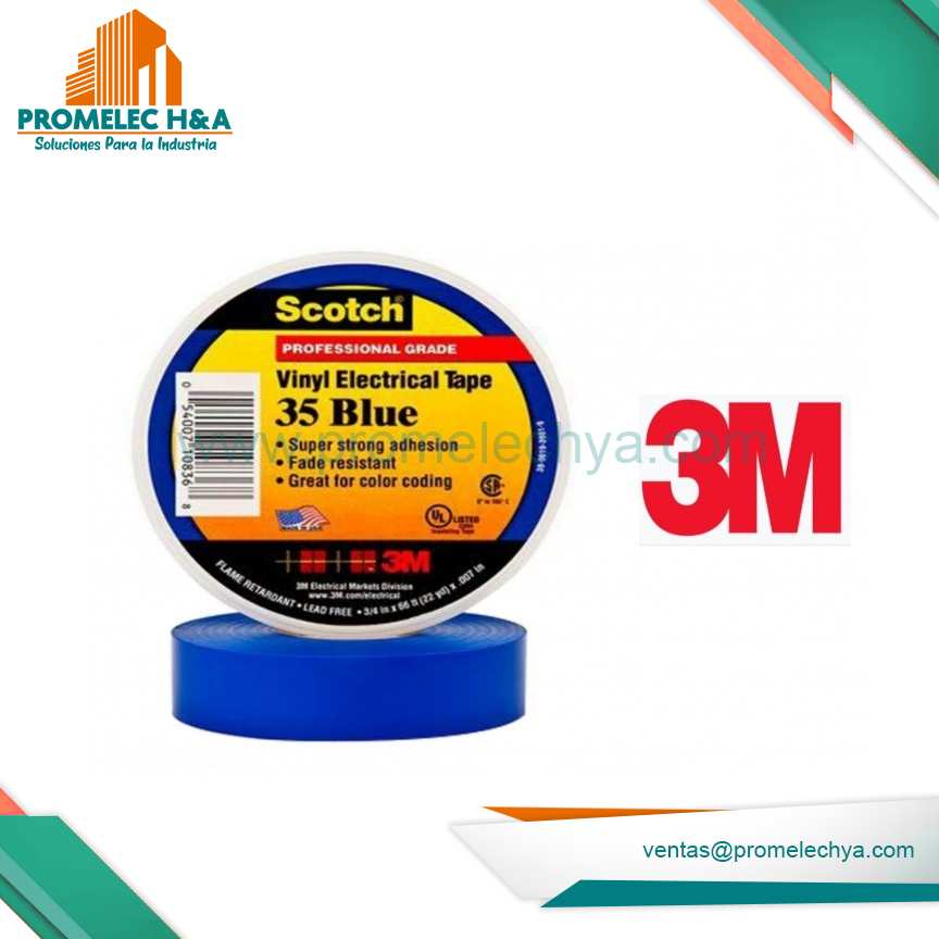 CINTA SCOTCH 35 AZUL 3M