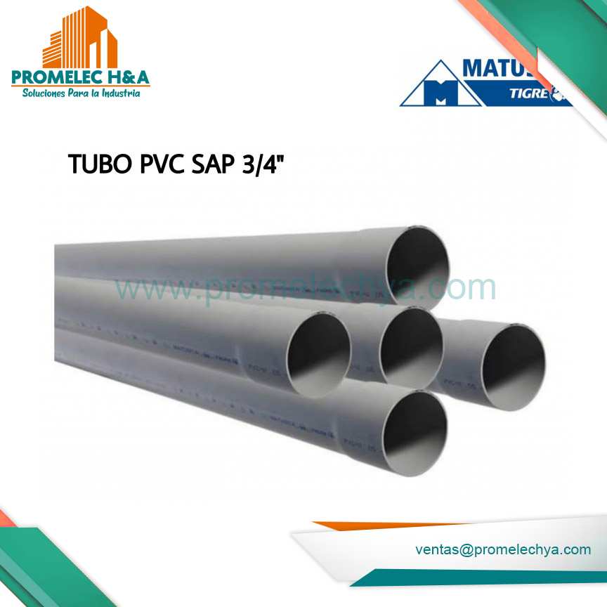 TUBO PVC SAP 3/4´´