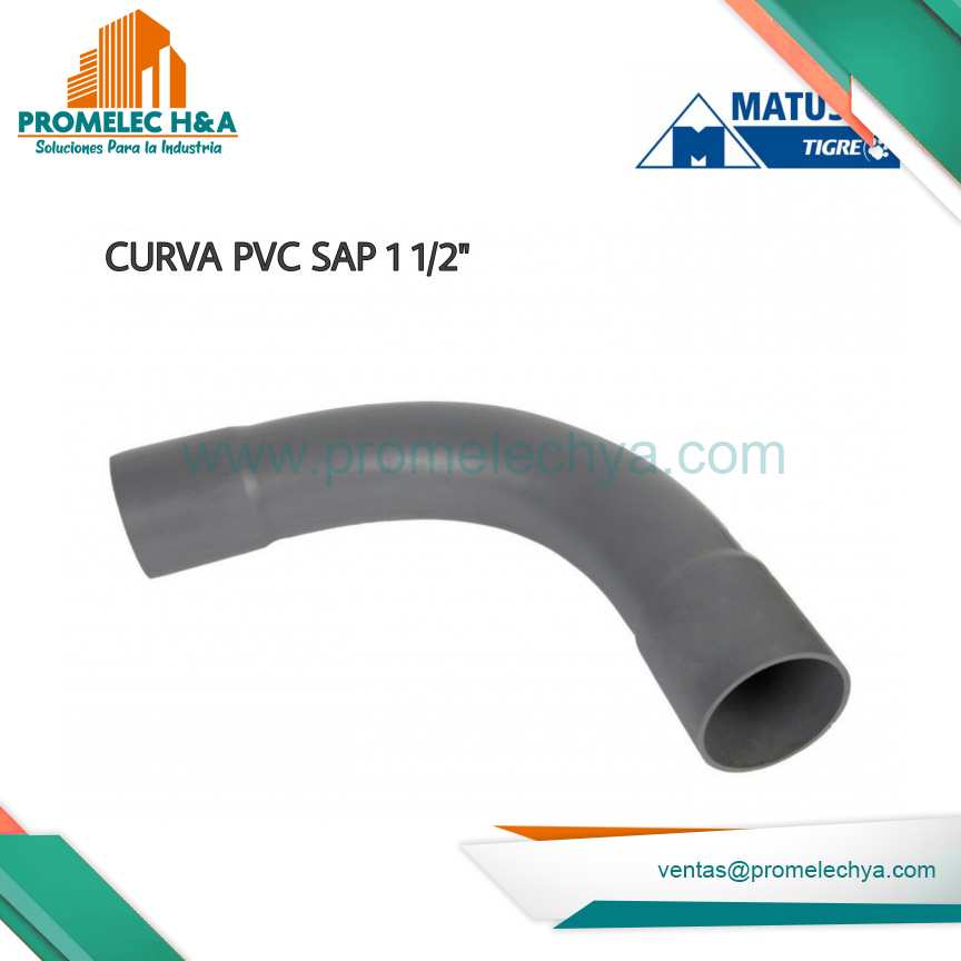 CURVA PVC SAP 1 1/2´´