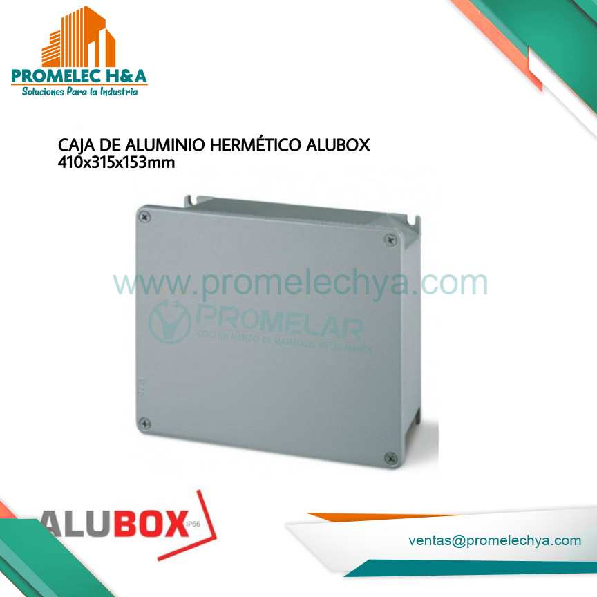CAJA DE ALUMINIO HERMÉTICO ALUBOX 192X168X80mm