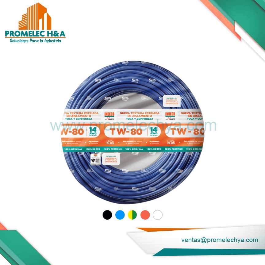 Cable TW 80 14 AWG +Plus Nuevo Estriado